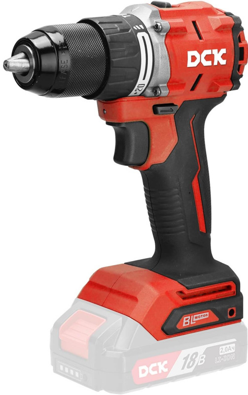 Дрель-шуруповерт аккум бесщеточная ударная DCK KDJZ2060iZ, 60Нм, без АКБ и З/У